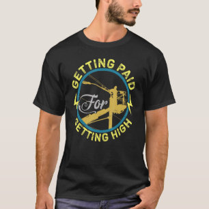 Elektrischer Power Lineman Men Boys T-Shirt
