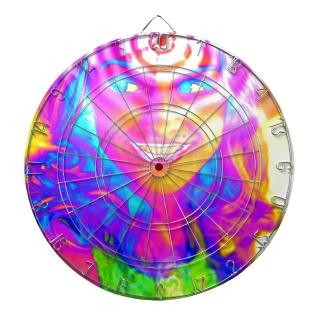 Elektrischer Regenbogen Dartscheibe (vorne)