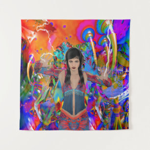 Elektrischer Reisender Wandteppich