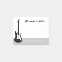 Elektrischer Rock-Gitarre-Post es Notizen für Gita