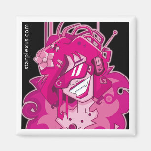 elektrischer rosa Magnet
