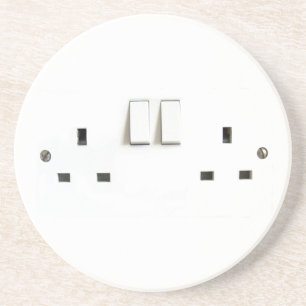 Elektrischer Sockel von Großbritannien Untersetzer