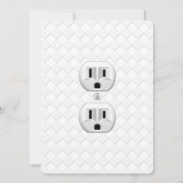 Elektrischer Stecker-Wand-Ausgang-Spaß fertigen (Vorderseite)