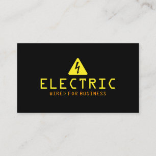 Elektrischer Strom Visitenkarte