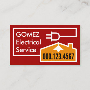 Elektrischer Stromkreis Zuhause Visitenkarte
