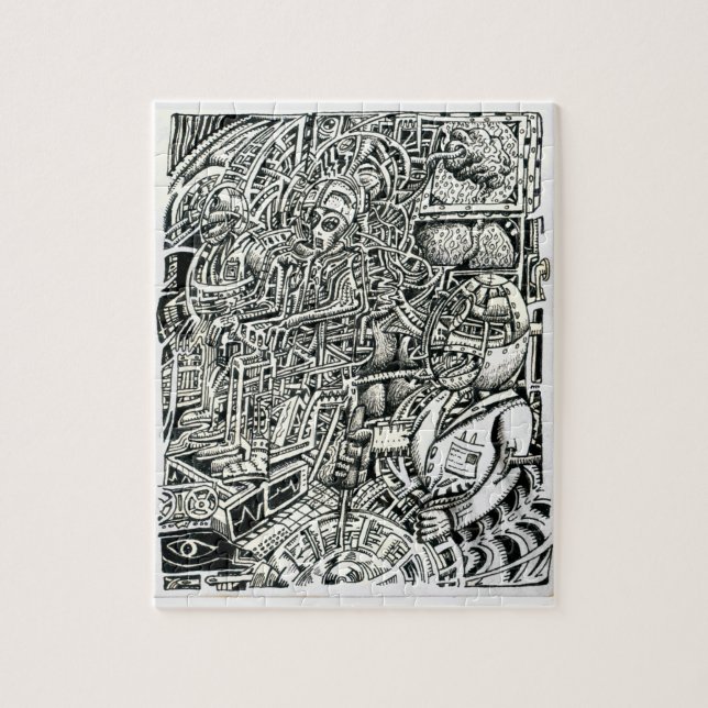 elektrischer Stuhl oder ein Schock für das System Puzzle (Vertikal)