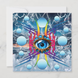 Elektrischer Sturm Feiertagskarte