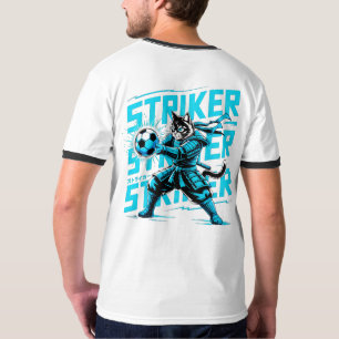 Elektrischer Stürmer Samurai-Katze - Für Athleten T-Shirt