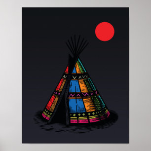 Elektrischer Teepee Poster