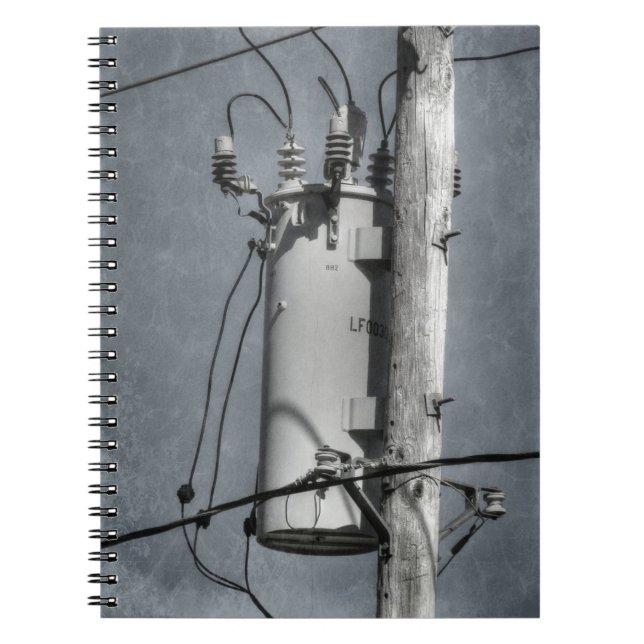 Elektrischer Transformator Notizblock (Vorderseite)