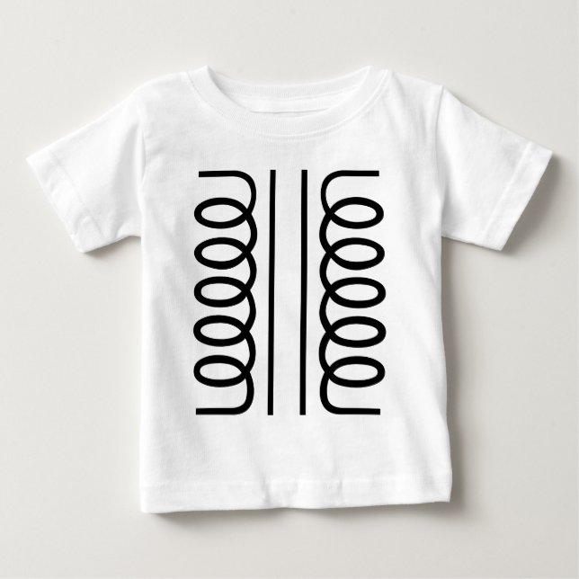 Elektrischer Transformator - Schwarz Baby T-shirt (Vorderseite)