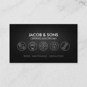 Elektrischer Unternehmer Visitenkarte
