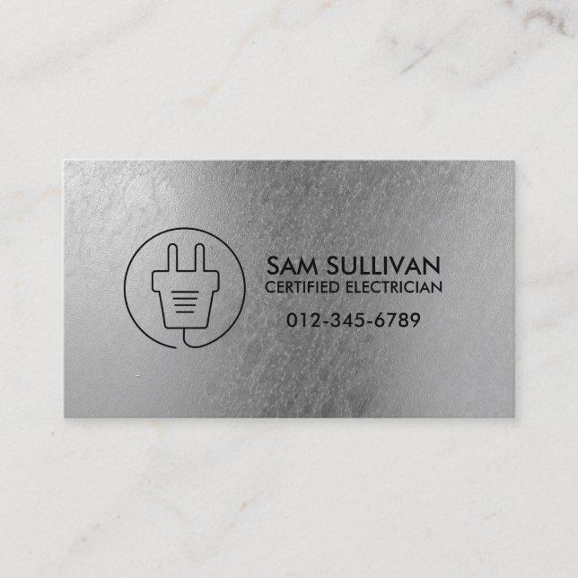 Elektrischer Unternehmer Visitenkarte (Vorderseite)