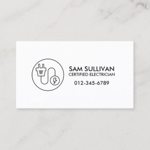 Elektrischer Unternehmer Visitenkarte