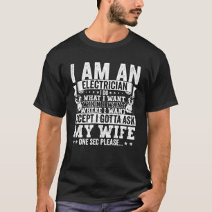 Elektrischer Vater Bekleidung Elektrische Lineman T-Shirt