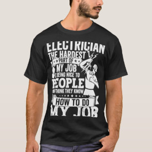 Elektrischer Vater Bekleidung Elektrische Lineman T-Shirt