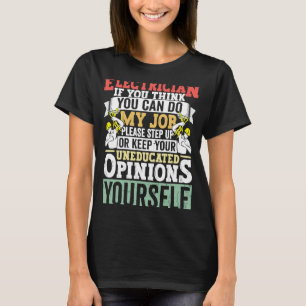 Elektrischer Vater Bekleidung Elektrische Lineman T-Shirt