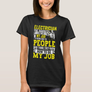 Elektrischer Vater Bekleidung Elektrische Lineman T-Shirt
