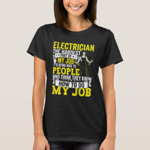 Elektrischer Vater Bekleidung Elektrische Lineman T-Shirt