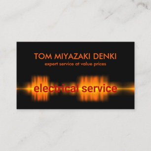 Elektrischer Wellenblitz Visitenkarte