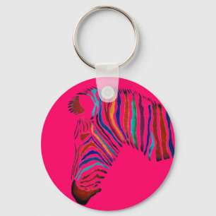 Elektrischer Zebra Schlüsselanhänger