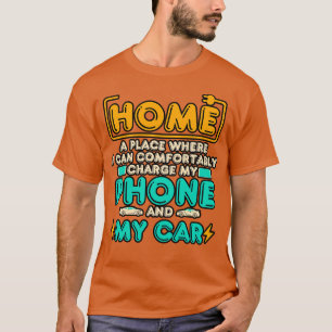 Elektrischer Zuhause T-Shirt