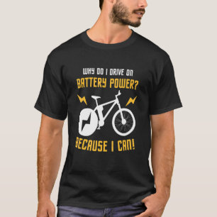 Elektrisches Bike Batterielad E Bike T-Shirt