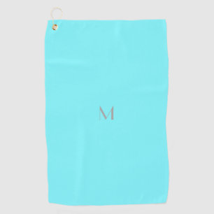 elektrisches Blau - addieren Sie Monogramm Golfhandtuch