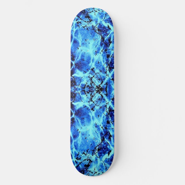 Elektrisches Blau Skateboard (Vorderseite)