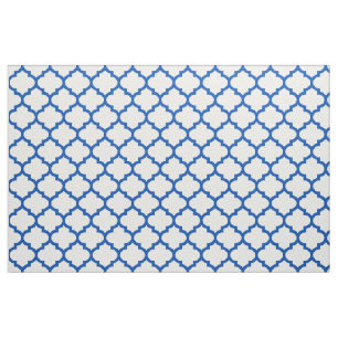 Elektrisches blaues marokkanisches stoff