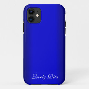 Elektrisches blaues persönliches Case-Mate iPhone hülle