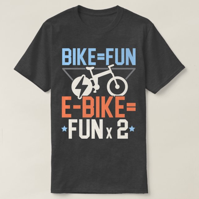 Elektrisches Fahrrad E-Bike Rad Lover Biken T-Shirt (Design vorne)