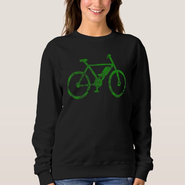 Elektrisches Fahrrad Öko E-Bike-Radfahren Reiten Sweatshirt (Vorderseite)
