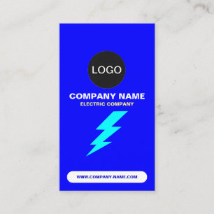 (Elektrisches Firmenlogo & QR-Code) Electric Compa Visitenkarte