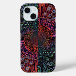 Elektrisches Fraktal-Kaleidoskop Abstrakte Gestalt Case-Mate iPhone Hülle