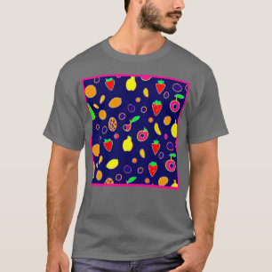 Elektrisches Fruchtfest-Design T-Shirt