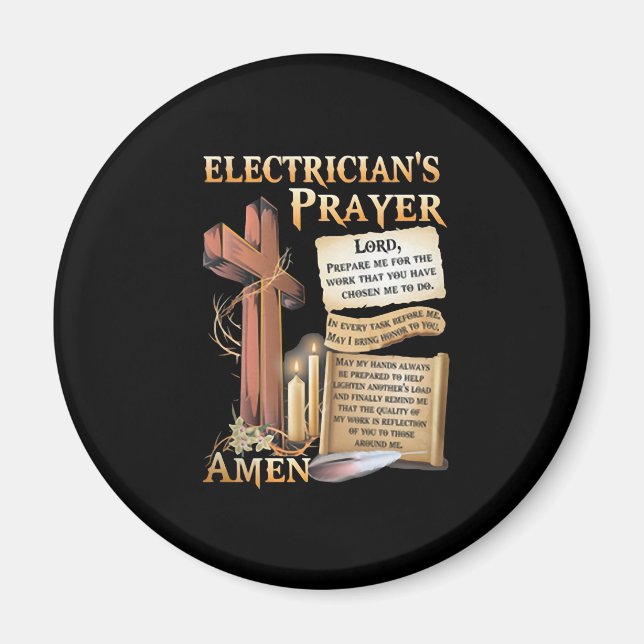 Elektrisches Gebet Amen Magnet (Vorne)