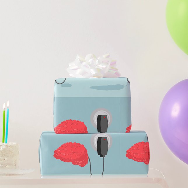 Elektrisches Gehirn Geschenkpapier (Von Creator hochgeladen)