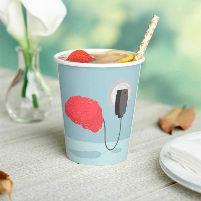 Elektrisches Gehirn Pappbecher (Von Creator hochgeladen)