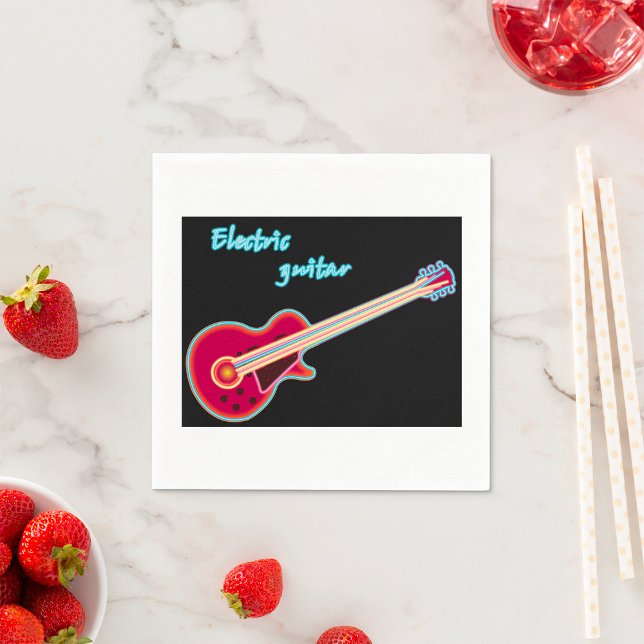 Elektrisches Gitarrenpapier Napkins Serviette (Von Creator hochgeladen)