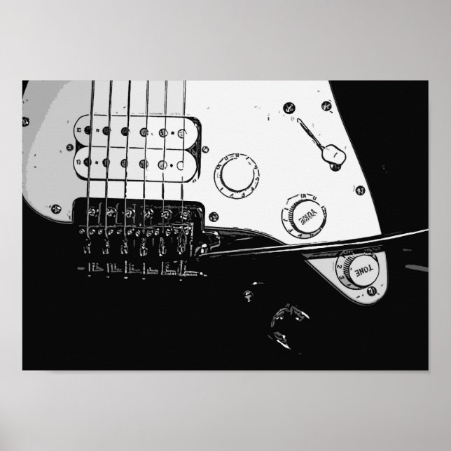 Elektrisches Gitarrenposter Poster (Vorne)