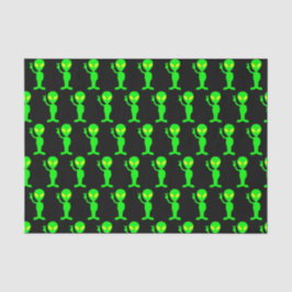 Elektrisches grünes/schwarzes seidenpapier