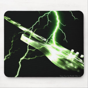 ELEKTRISCHES GUITAR grün Mousepad