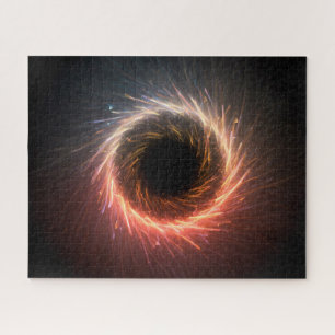 Elektrisches Heiliges unbekanntes Schwarzes Loch i Puzzle