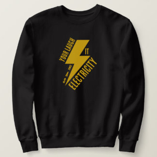 Elektrisches Lach-Blitz-Kunstwerk Sweatshirt
