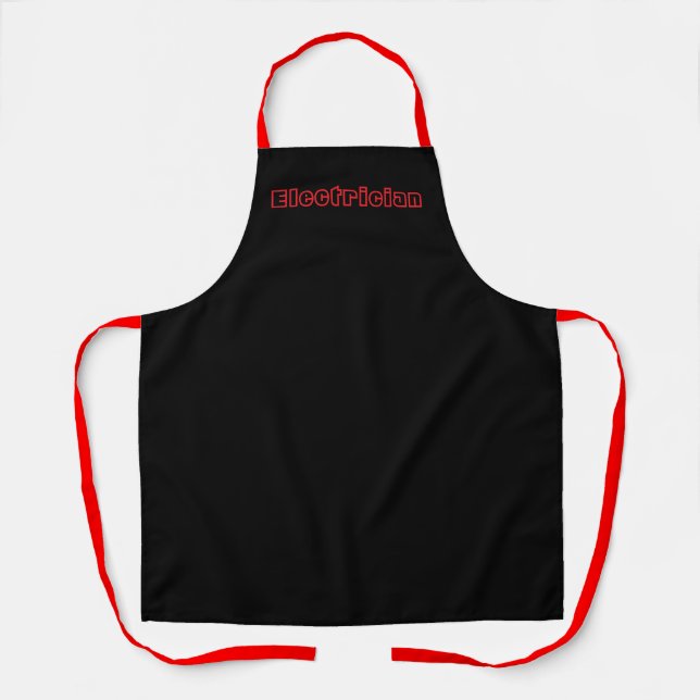 Elektrisches Logo Funny Kitchen Schürze (Vorderseite)