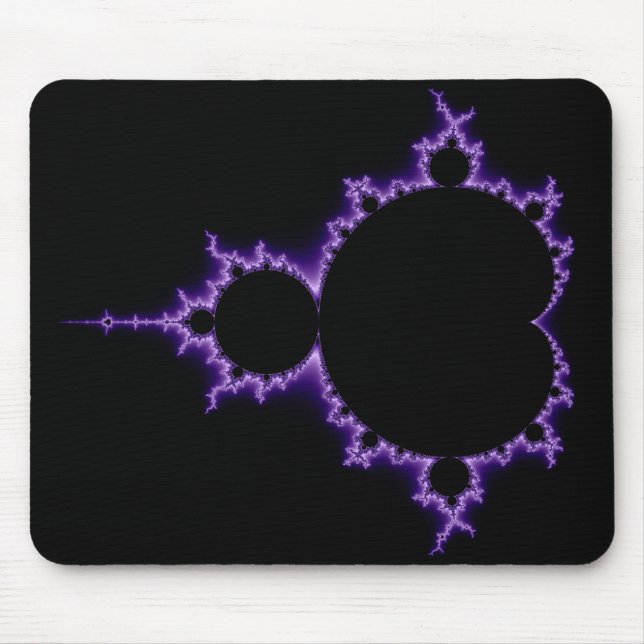 Elektrisches Mandelbrot Set Mousepad (Vorne)