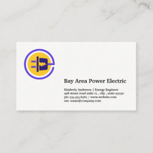 Elektrisches Plug-Logo   Energie Visitenkarte