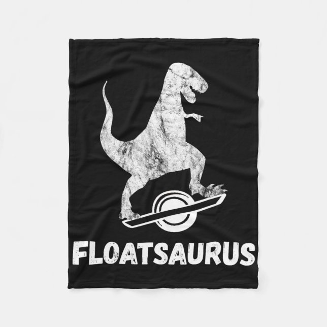 Elektrisches Skateboard Float T-Rex Saurus Ein Rad Fleecedecke (Vorderseite)