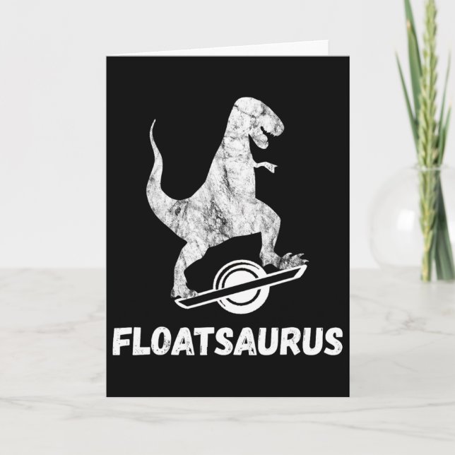 Elektrisches Skateboard Float T-Rex Saurus Ein Rad Karte (Vorderseite)